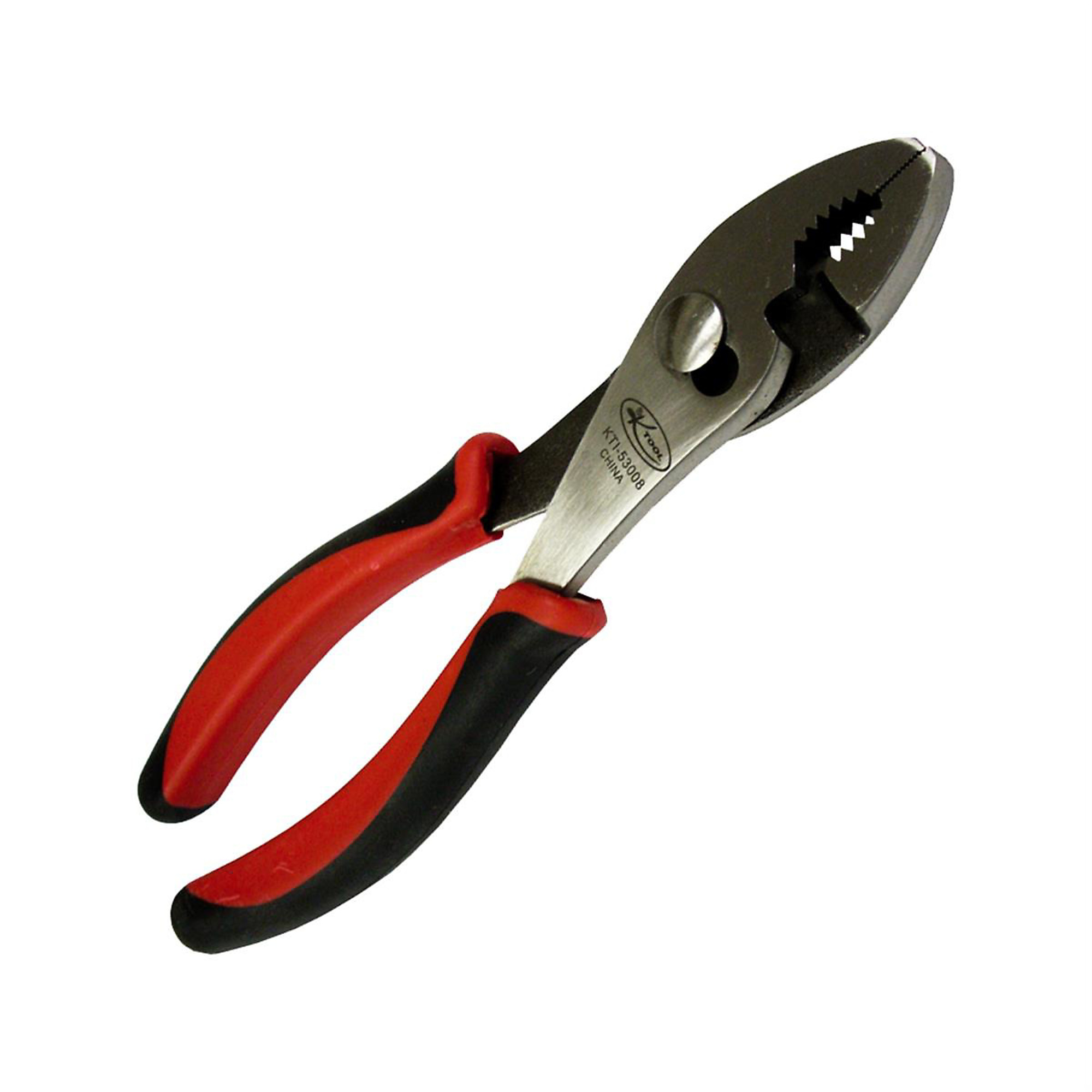 K Tool International Slip Joint Pliers — 8in., Chrome Vanadium Steel, Red Handle, Model# KTI53008